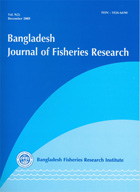 Cover page of the Bangladesh Journal of Fisheries Research