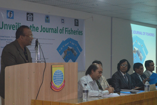 Speech by Professor Akhtar Hossain, Ex-chairman, Department of Fisheries, University of Rajshahi as a Guest Speakers