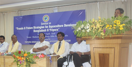 Speech by the Fisheries Minister of Tripura Sri Khagendra Jamatia
