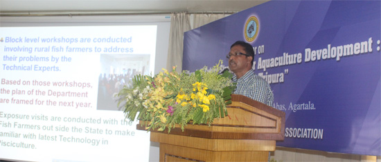 Presentation by Mr N Majumdar, Director of Fisheries of Govt. of Tripura, India
